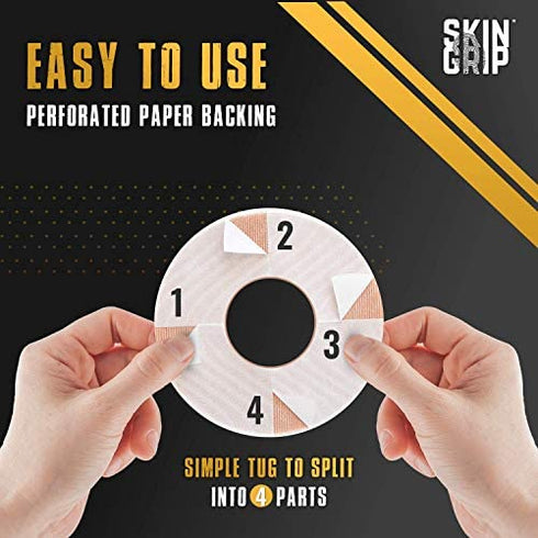 Skin Grip CGM Patches for Dexcom G5 G4 (20-Pack), Waterproof & Sweatproof for 10-14 Days, Pre-Cut Adhesive Tape, Continuous Glucose Monitor Protection (Tan)